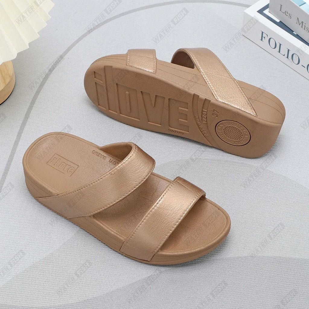 New Fashion Thick bottom Two-strap Sandals for Women Casual Elegant Sandals