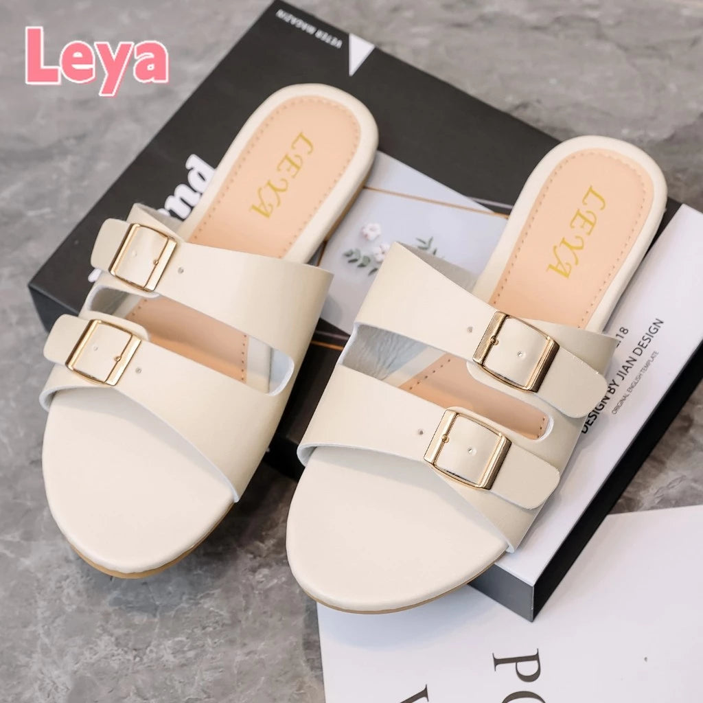 Leya sandals women New ladies casual elegant trend Korean flat sandals